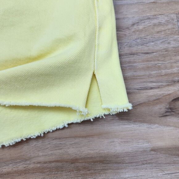 ☔️🔸️NWT Levi's 501 Yellow High Rise Button Fly Denim Shorts Size 4/27 - Picture 8 of 11